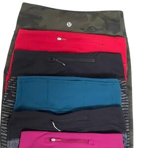 lululemon athletica Size 4 cropped Leggings Collection Lot of 6